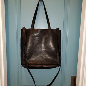 EUC MADEWELL The Medium Transport Tote Black Leather